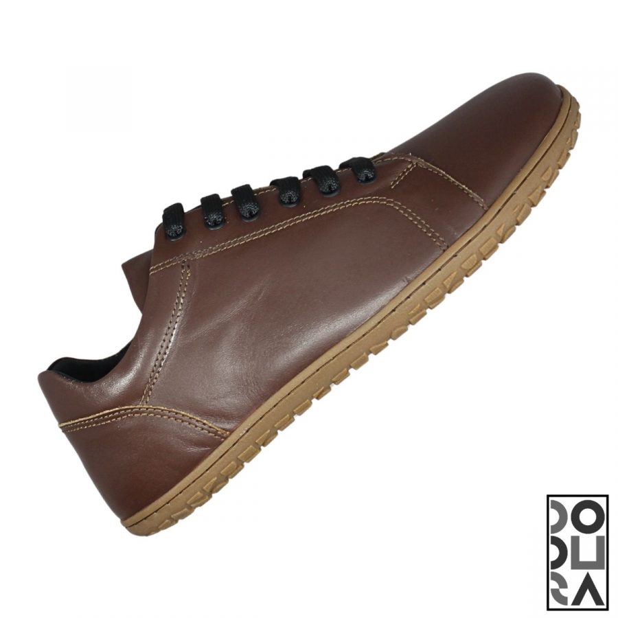 Dodura Barefoot Ayakkabı - Premium Deri (Kahverengi-Natürel) DDRKN01 - Görsel 2