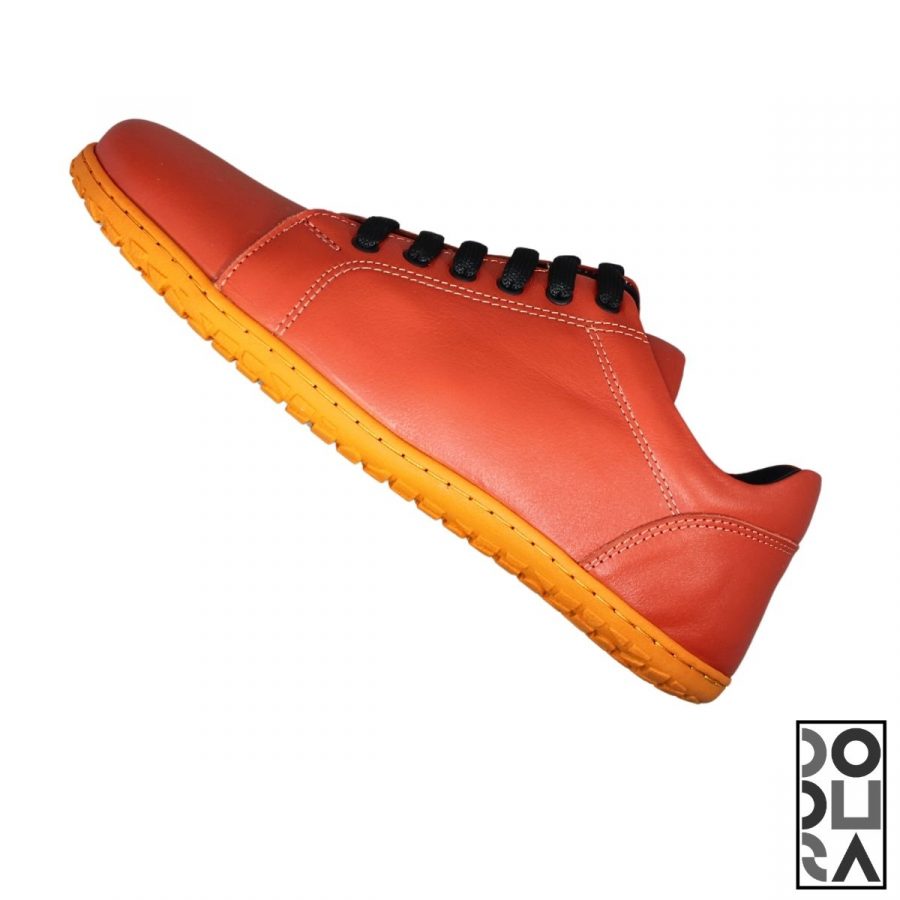 Dodura Barefoot Ayakkabı - Premium Deri (Mercan-Turuncu) DDRMT01 - Görsel 2