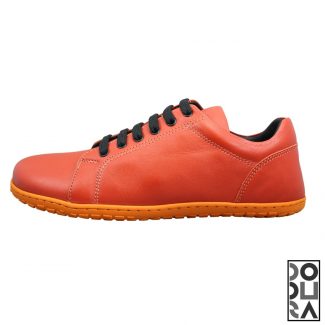 Dodura Barefoot Ayakkabı - Premium Deri (Mercan-Turuncu) DDRMT01