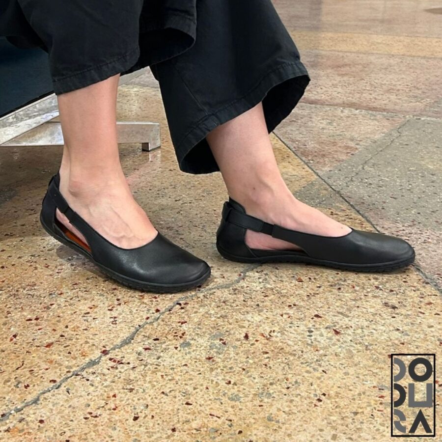 Dodura Barefoot Babet - Premium Deri (Siyah-Siyah) DDRBSS01 - Görsel 3